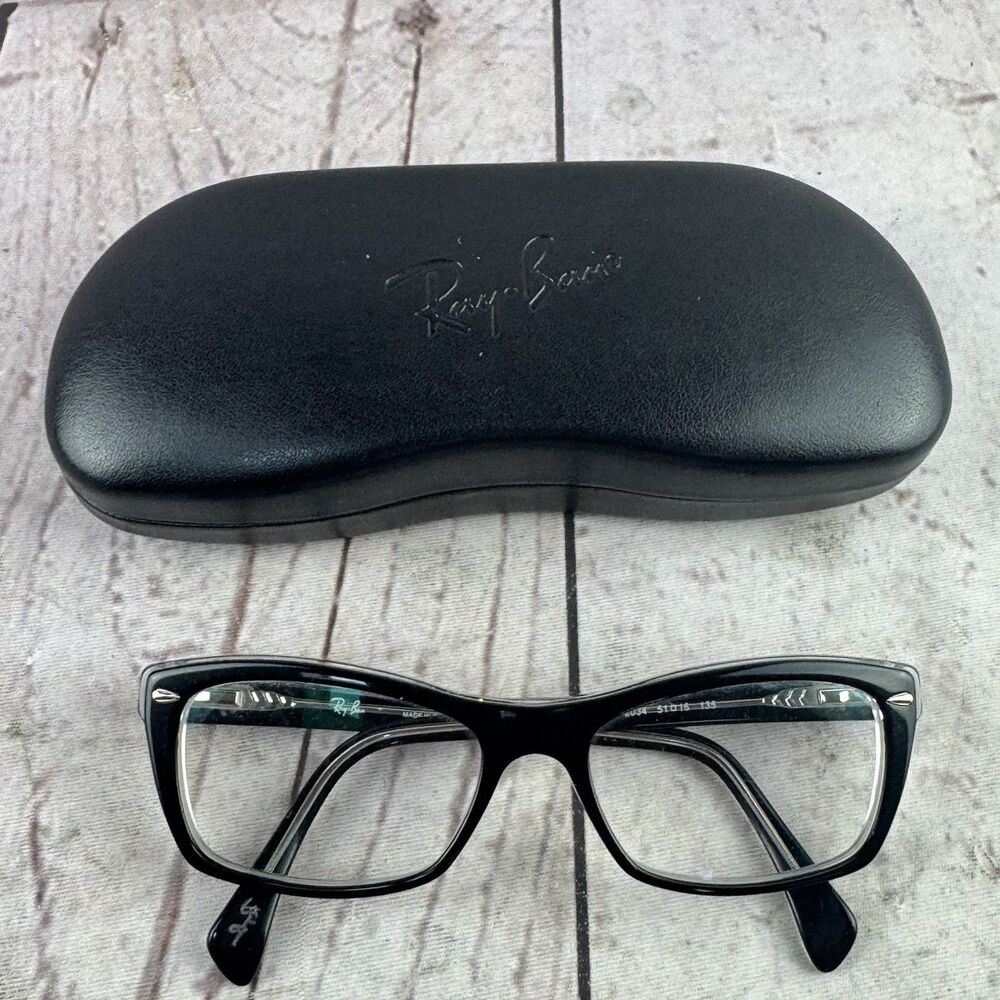 Ray-Ban RB5255 2034 Eyeglasses Frames Black 51-16-135 With Case